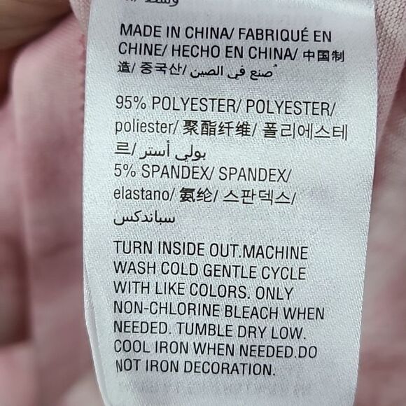 Pink 🎀 Goddess Fighter Ideology Tie Dye T-Shirt Woman Medium Tee Printed Casual - Picture 7 of 8